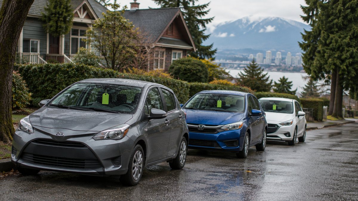 Illustration of the best used cars under $20,000 in Vancouver and the Lower Mainland